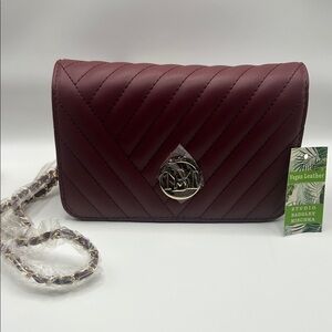 Badgley Mischka Chevron Quilted Crossbody Bag